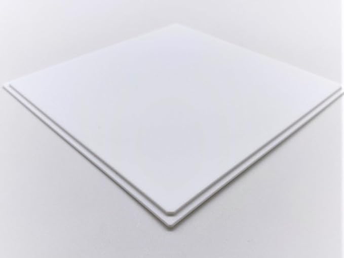 Acrylic Box, Five-Sided, W450 x D450, Dedicated Bottom Plate (5mm), White