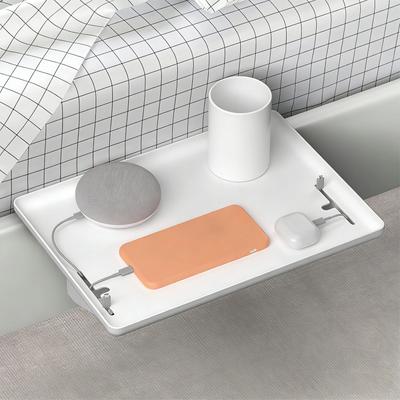 Bedside Shelf Clamp On Nightstand T Shape Cable Management Bedside Storage Tray