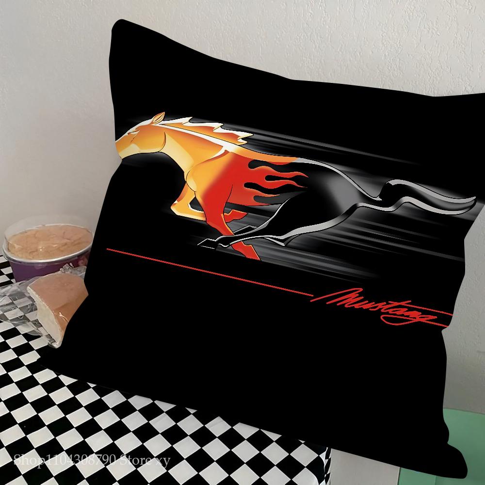1 τεμ. Μόδα Αυτοκινήτου Λογότυπο F-Ford M-MustangS Μαξιλάρι Υπνοδωμάτιο Καναπές Αναψυχή Άνεση Μαξιλάρι Αυτοκίνητο Σαλόνι Διακόσμηση Σπιτιού