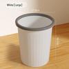 White 16L Durable Household Trash Can