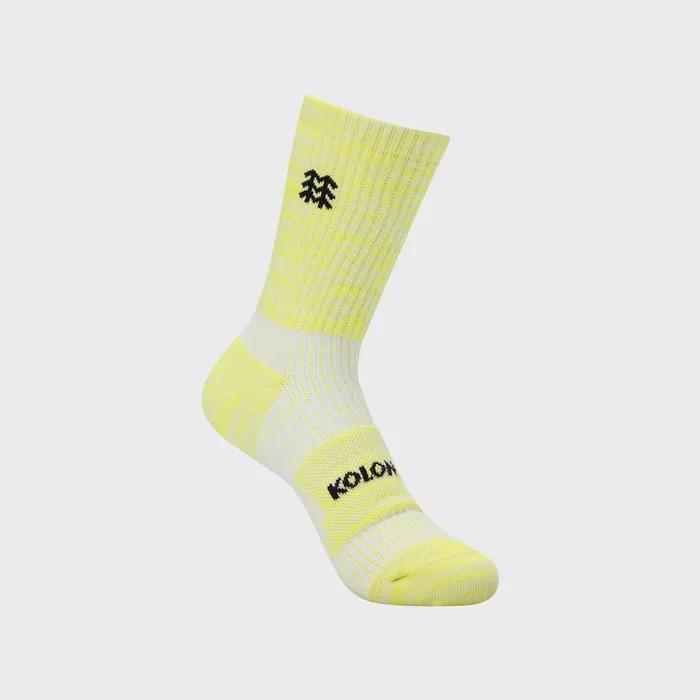 Unisex Hiking Compression Crew Socks QELAX26111LIM