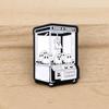 Cute Cartoon Ghost Doll Machine Enamel Pin Luminous Ghost Brooch Lapel Pin Badge On Backpack Clothing Jewelry Accessories Gifts