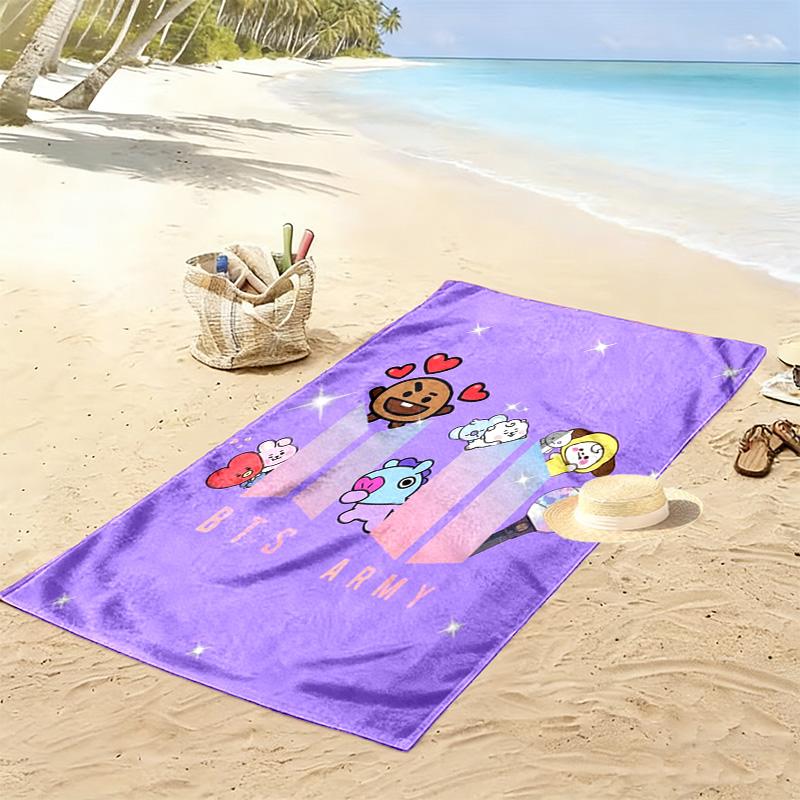 Harmony BTS's Journey beach towel Beach towel for vacation photos Portable for travel swim quick-drying swim towel seaside Fashion Comfort