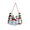 4 Pieces of DIY Christmas Snowman Pendant Christmas Tree Decoration