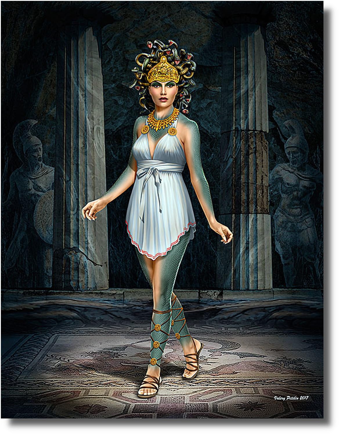 

Master Box 1/24 Scale Greek Mythology Series Medusa the Snake-Haired Woman Plastic Model MB24025