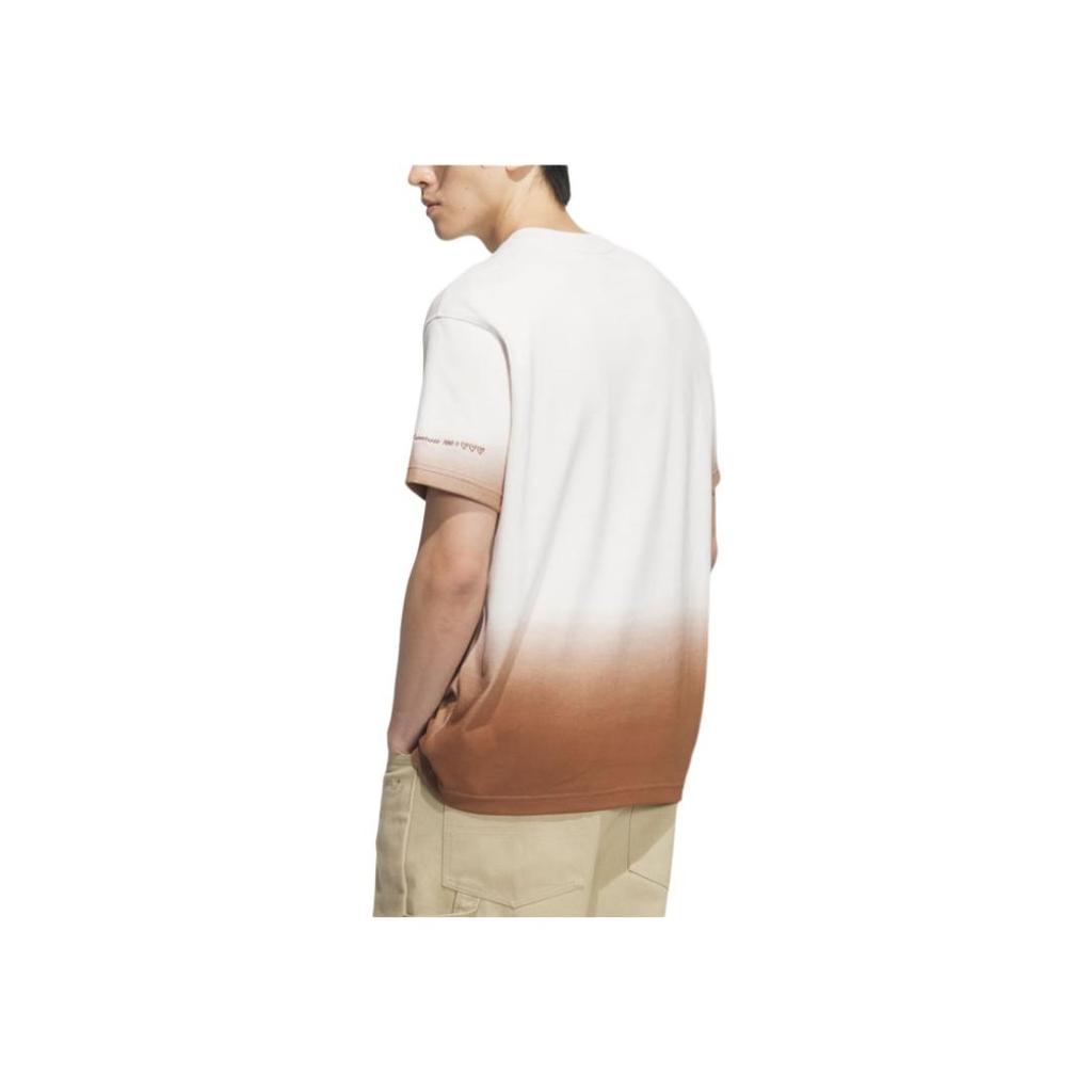 adidas Originele Valentijnsdag Logo Ronde Hals Losse Pasvorm Korte Mouwen T-shirt Mannen T-shirts Wit KB1921