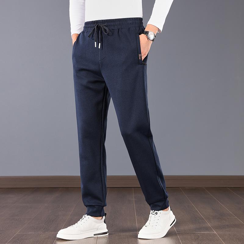 Frühling und Herbst Plus Size Sporthosen Herren Elastische Taille Lose Stretch Gerade Bequeme Freizeithosen