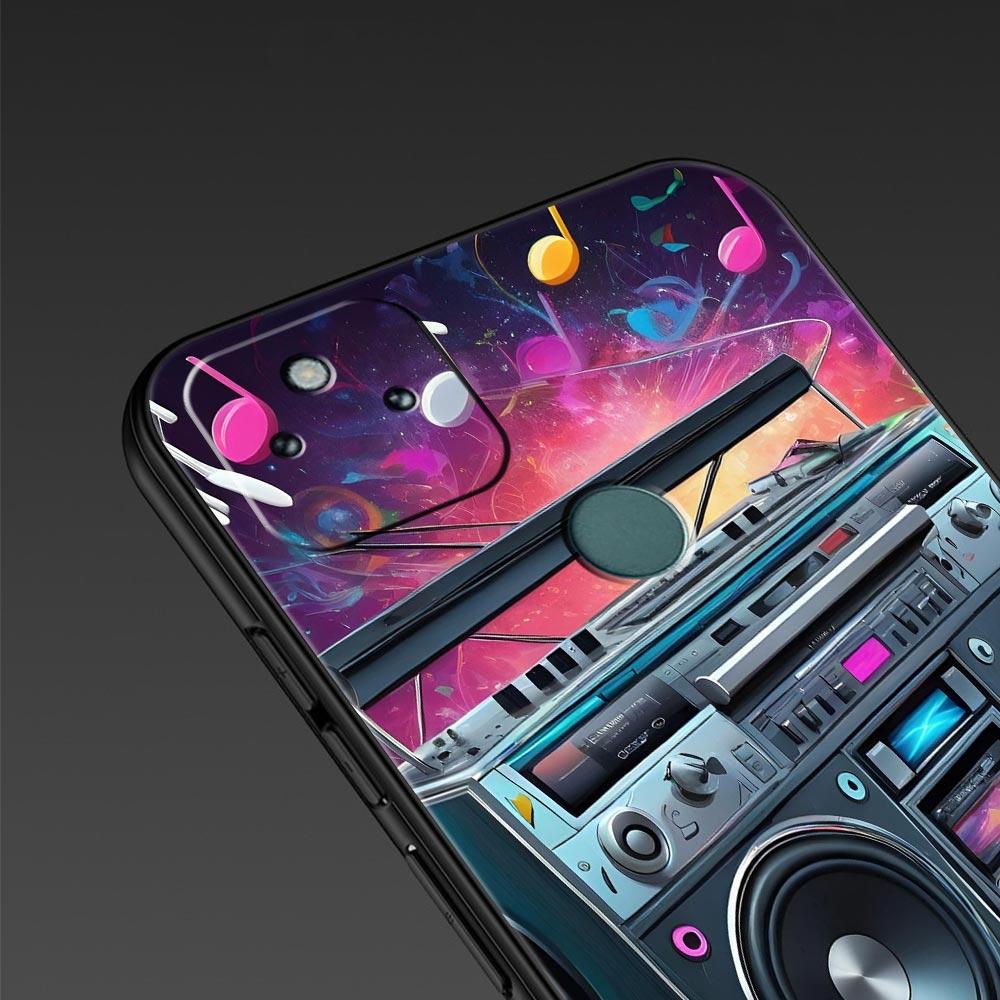 Retro Recording Device Phone Case Cover for Google Pixel 10 9 8 7 6 9A 8A 7A 6A Pro Shockproof Soft TPU 9 Pro XL Shell Capas Bag