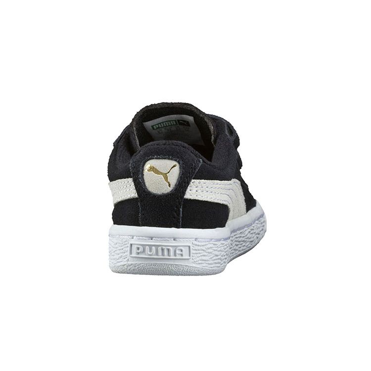 Puma 2 Velcro Pantofi Confortabili cu Top Jos pentru Mers Pantofi Bebeluș Negru Alb 356274-01