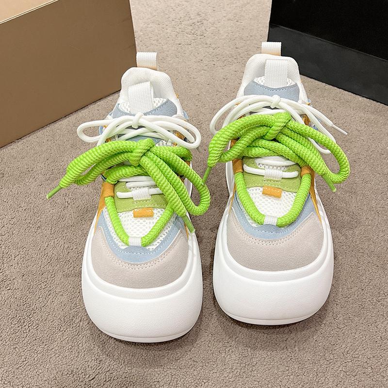 Fashion 8 cm New Women Autumn Breathable Sneakers Casual Female Comfortable Sports Shoes Ladies Shoes Zapatos De Mujer Designer Shoes