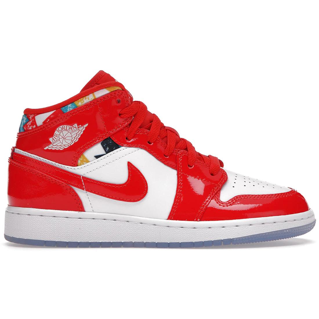 

Sneaker Jordan 1 Mid Barcelona Sweater Red Patent (GS)(DC7248-600) 36