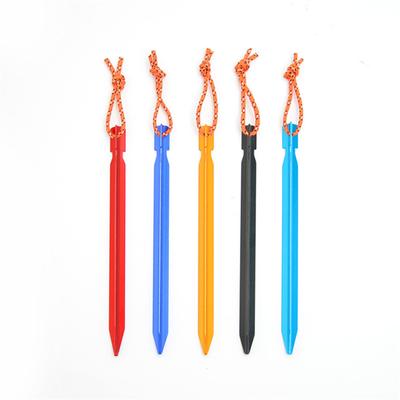 Tent  Stakes Aluminum Alloy Outdoor Ultra-light Tent Accessories Three-sided V-shaped Ground Nail
