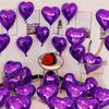 18-Inch Red Love Heart Star Foil Balloons Inflatable Helium Party Decor for Weddings Birthdays Celebrations 5 or 10 Pcs Set