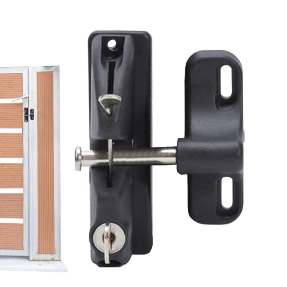 With 2 Keys Automatic Locking Fence Lock Lockable Key Lock Gate Lock Lockable Gate Lock  For Barn