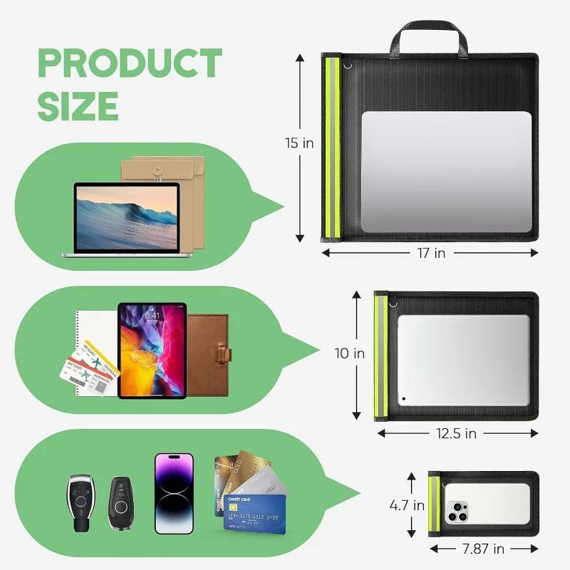 3 ks Signálově blokující taška na mobilní telefon Taška proti záření Stínící taška Klec Faradayova taštička Taška na klíče od auta Ochrana proti záření