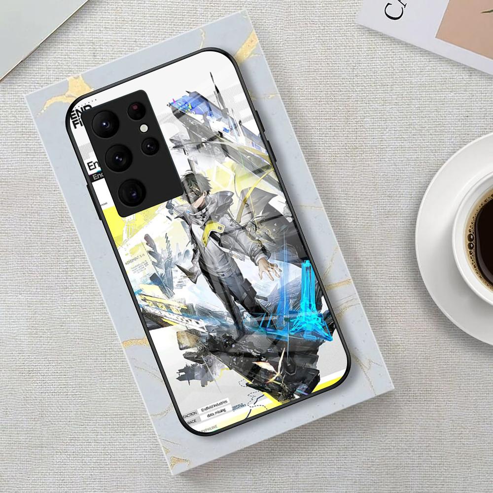 Arknights Endfield Phone Case For Samsung S25 Edge Ultra 23 22 21 20 Ultra Plus S24 Fe A54 53 25 Glass Cover