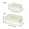 Plastic 3 Layer Storage Box Portable Tackle Box Durable Multipurpose Storage Box  Workspace Storage