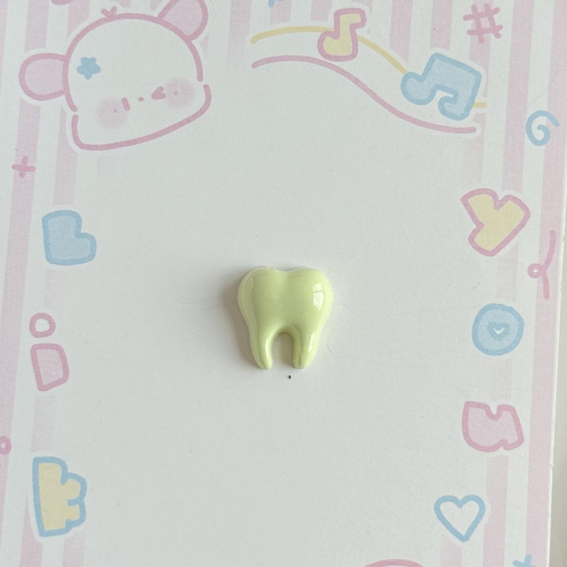 

20 Pcs Latest Cute Animation Animal White Small Teeth Series Resin Scrapbook Diy Jewelry Kids Present Hairpin Accessories A54
