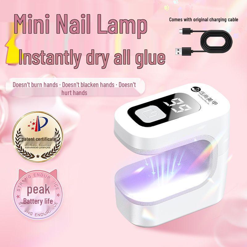 Portable Quick-Dry Mini LED Nail Gel Curing Flashlight for Home & Professional Use