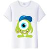 Μόδα Unisex Monsters, Inc. Μπλουζάκι Λευκό Μπλουζάκι Κοντομάνικα Τοπς James -P- Sullivan Αστεία T-Shirts με Γραφικά Mr.Q