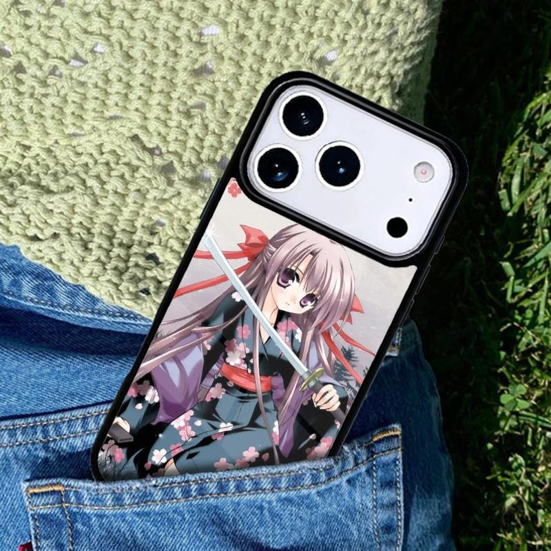 Japanese Style Anime Girl Phone Case For iPhone 17 AIR 16 Pro Max 15 14 Pro 11 12 13 Shockproof Silicone Cover