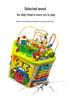 Multifunctional Wooden Early Education Maze and Bead Box for Children Ages 1-3