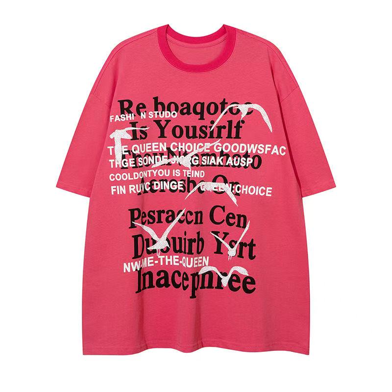 Streetwear Both Sides Creativity Graphic Unisex T-Shirt Cotton Oversized Short Sleeves T Shirt