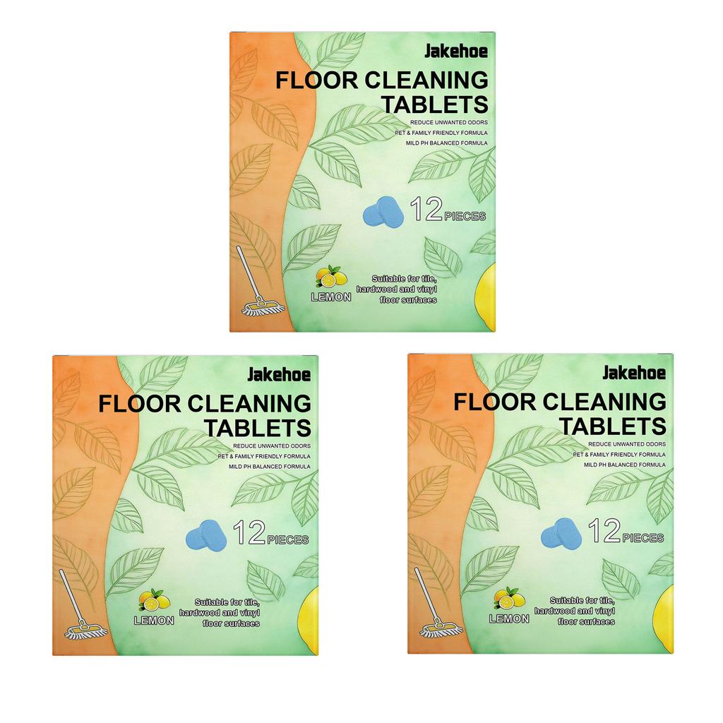 Floor Cleaning Tablets Tile Hardwood Floor Stain Remover Deodorizing Fresh Scent Effervescent Tablets for Home Floor Care