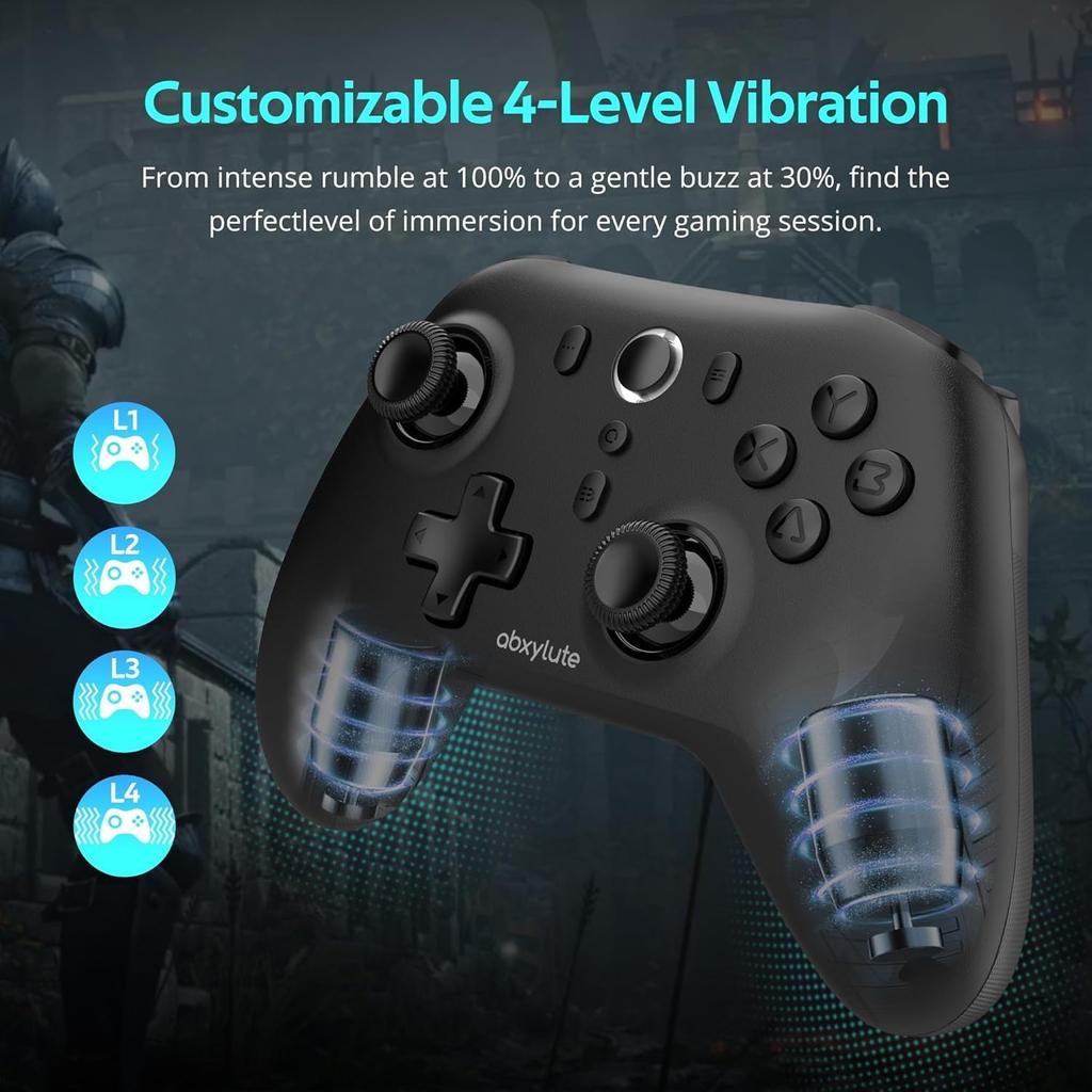 abxylute Bluetooth Game Controller 1000Hz with Hall Effect