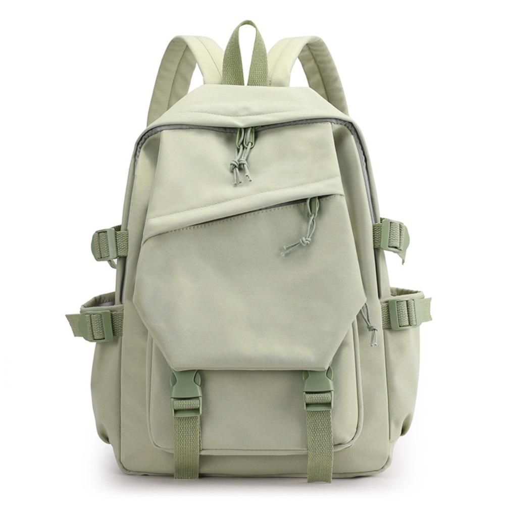 Adjustable Nylon Backpack Multi-Function Students Schoolbag Sweet Women Shoulder Bag Travel зелёный
