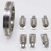 304stainless steel self-made American-style throat band bridge frame tie12.6mm  full-tooth tube clamps steel band binding straps