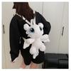 Toothless Plush Double Backpack For Kids With Zipper Closure And Phone Pocket