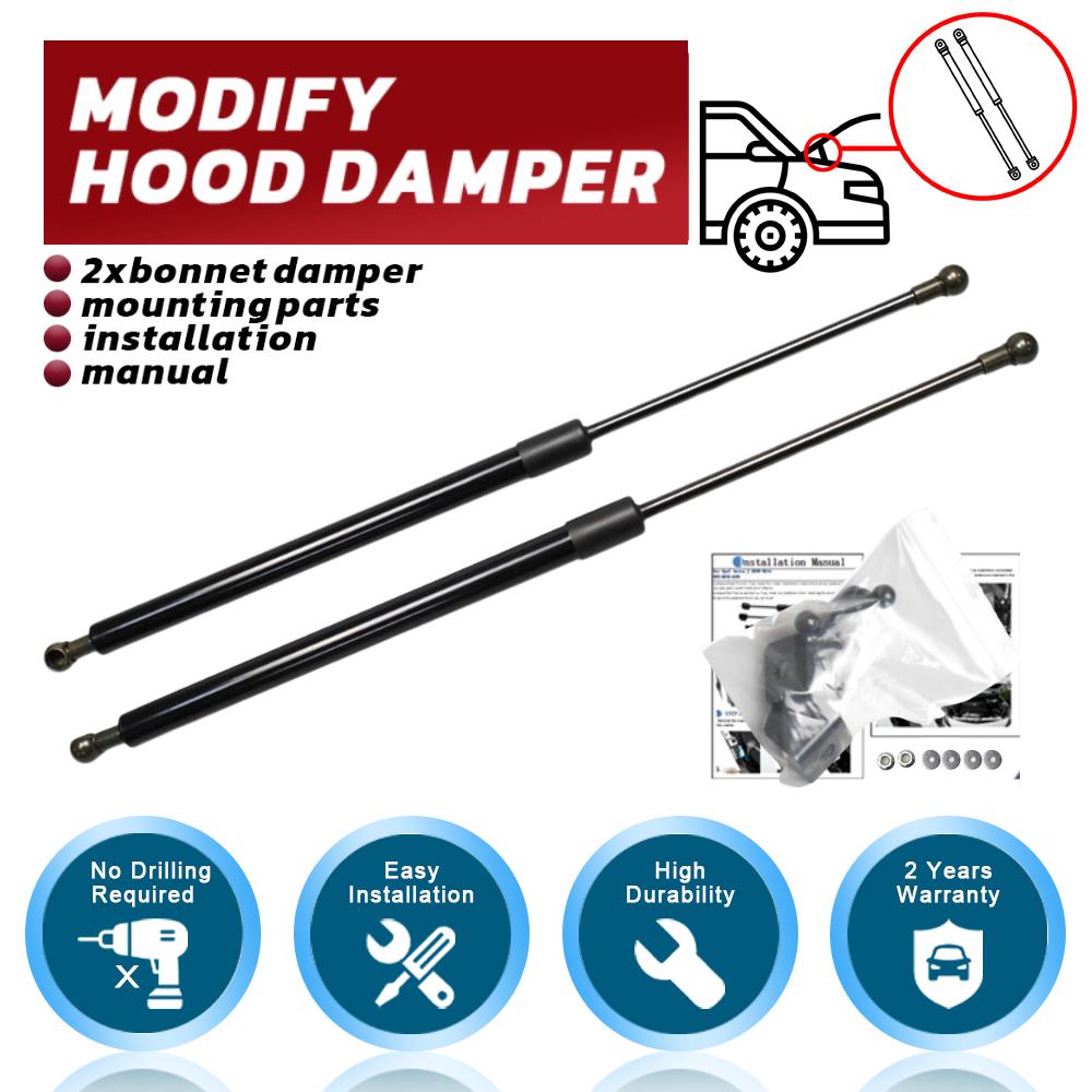 Hood Damper for Dacia Jogger 2021-2024 Gas Strut Lift Support Front Bonnet Modify Gas Springs Shock Absorber