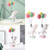 Balloon Bunny Figurine Creative Flying Bunny Figure for Bookshelf Home Party