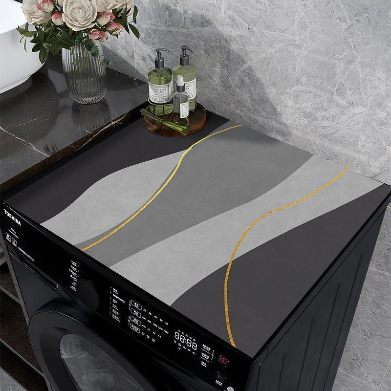 Diatomaceous Earth Washing Machine Cover Mat, Multi-purpose Household Cover, Dustproof and Sunproof Mat
