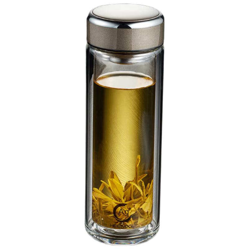 Heenoor Double-Layer Antimicrobial Glass Cup