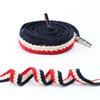 Colorblock Shoelaces for Sneakers Quality 1.5cm Widen Flat Shoelace Brand Cotton Laces for Shoes 100/120/140/160CM Shoestrings