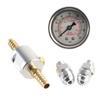 For Fuel Injection Tuning Fuel Pressure Gauge Metal Oil Filled Case Polished Stainless Case 1 Error Margin For Honda