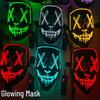Black Luminous Halloween Mask for Party & Festival