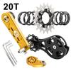 MUQZI Fahrradkassetten-Umrüstsatz 12t-22t Single Speed Kassettenritzel und Kettenspanner für MTB Rennrad