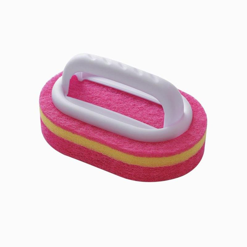 1/3PCS Household Cleaning Brush Magic Handle Sponge Easy Cleaning for Kitchen Bathroom Toilet Wall Window Cleaning Tools