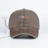 Baseball Cap – For Men And Women “Flowers In Bloom” Letter Print Print Dad Cap – Outdoor Use Travel & Casual Sun Hat Vintage Washed Daisy