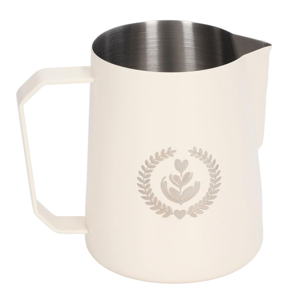 450ml Milk Frothing Pitcher Stainless Steel milk Frother Jug Mixing Cup Pot Water Cup For  Home Office Cafe Restaurant Hotel