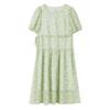 Qiushe Yiren Round Neck Jacquard Midi Dress