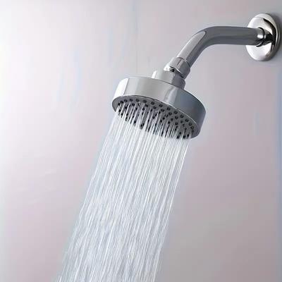 Soffione Doccia a Pioggia Regolabile 4 Pollici Ispessito Alta Pressione Con Getti in Gomma#