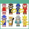 Blocos de Construção Sonic Brinquedos Para Crianças Miniaturas de Figuras de Ação Para Fãs de Anime