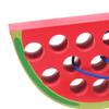Wooden Lacing Threading Toy Montessori Worm Eating Fruit Threading Travel Game Children"s Early
