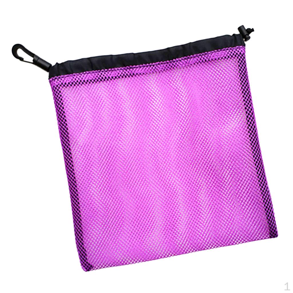 Ball Net Mesh Carrying Bag with Snap Hook for Tennis Balls, Golf Table Cm