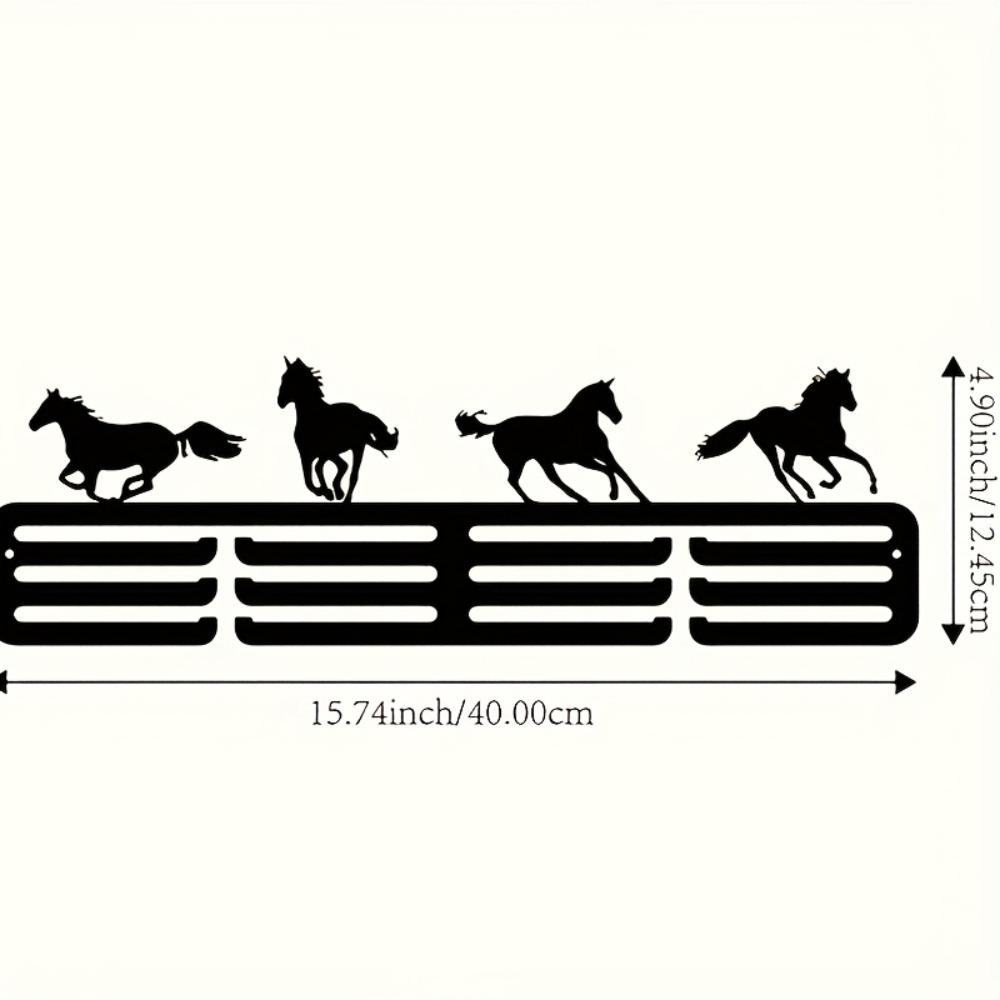 

Metal Wall Mounted Medal Display Hanger, Equestrian Ribbon Holder, No Electricity Needed, Christmas Gift for Sports Outdoor Medal Organizer 1pc