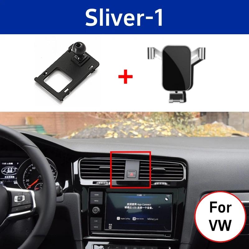 Auto-Handyhalterung Für Volkswagen VW Golf 7 MK7 2014-2022 Schwerkraft-Handy-Lüftungsschlitz-Halterung Navigationshalterung Basis Autozubehör